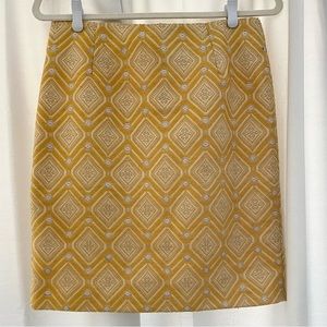 Amanda & Chelsea (Nordstrom brand) Yellow/Gold Brocade Skirt